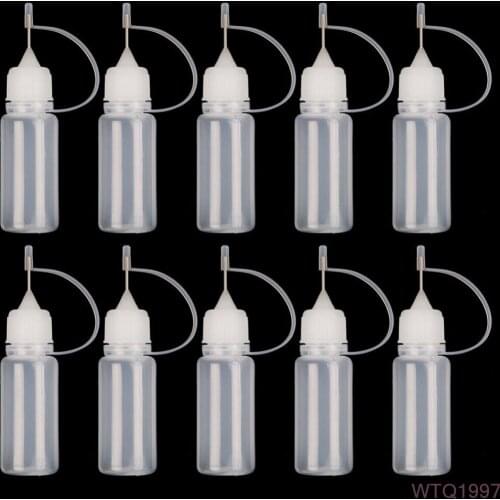 1/5Pcs reuse plastic craft tool diy glue applicator needle squeeze bottle paper