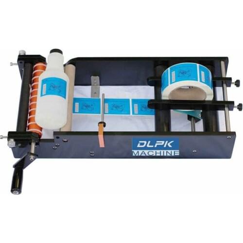 Free Shipping) Simple Manual Handy Round Bottle Labeling Machine (manual round bottle labeler, label applicator)