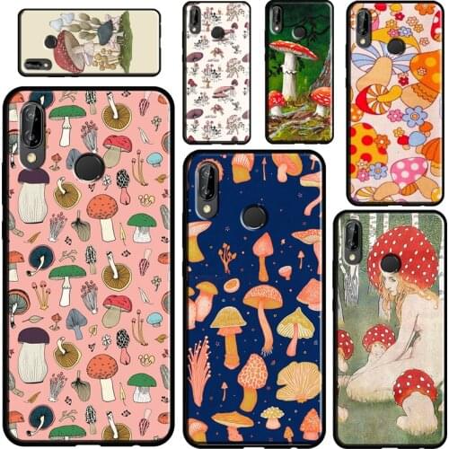 Mushroom Aesthetic Case For Huawei P30 Lite P40 P20 Pro Mate 20 Lite P Smart Z 2019 2021 Nova 5T Cover Shell