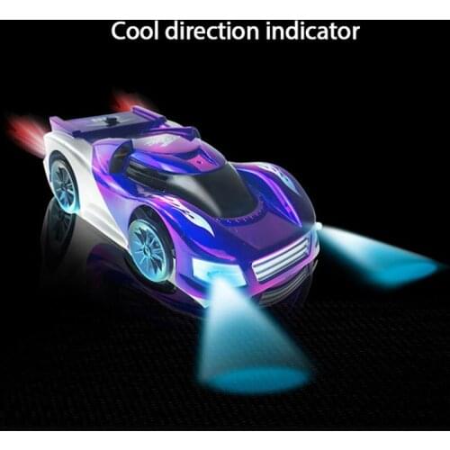 Children RC Racing Car Stunt Wall Climbing/ground Car With Cool Indicator Light 360° Rotating Rechargeable Kids Interactive Toy