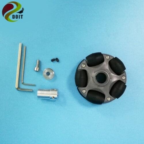 DOIT 4pcs/lot 58mm Omni Wheel for Arduino Robot Kit L E G O NXT and Servo Motor with Plastic Universal Hubs for DIY/ Robot study