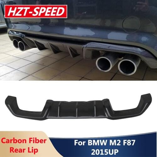 F87 MP Style Carbon Fiber Rear Bumper Lip Shovel Spoiler Chin Diffuser Car Body Kit For BMW M2 F87 2015 Up Modification