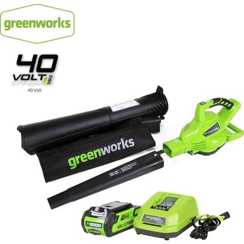 GreenWorks Outdoor Garden DigiPro G-MAX 40V Cordless Variable Speed185MPH Blower Vaccumm With 4ah Battery Charger,Free Return