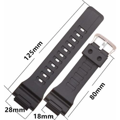 Resin watch Strap Silicone Rubber watchband wristband watches Band For casio AQ-S810W/AEQ-110W/W-735 28*18mm bracelet watch