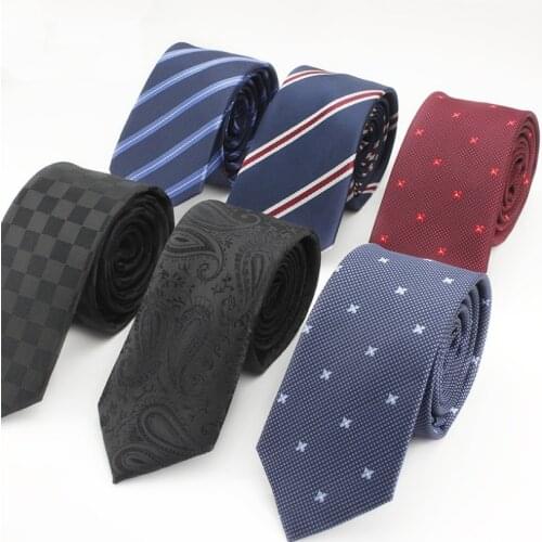 Korean Men Ties Casual Business Formal 6cm Ties For Men Wedding Bridegroom Best Man Narrow Tie Handmade