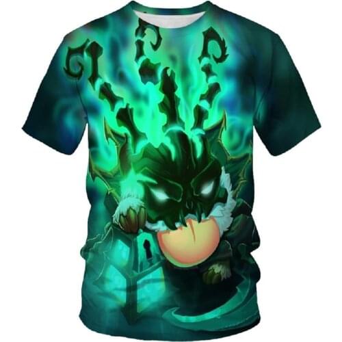 Summer new fashion printing game Harajuku mens T-shirt O-neck fashion casual short-sleeved T-shirt oversize