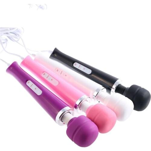 10 Speed Magic Wand Travel G-spot Stimulation Massager, Wired Style Personal Body Vibrator, Women Erotic Sex Toy ,EU plug