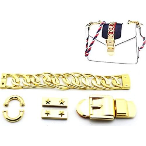 Metal Bridge Hook Buckle Bag Side Hook DIY Sewing Metal Screws Clasp for Bag Strap Hang Buckle Accessories