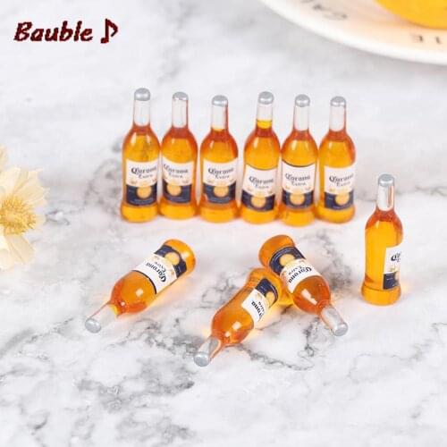 10Pcs Miniature Resin Bottle Simulation Wine Bottle Model 1/12 Dollhouse