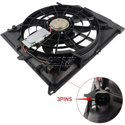 AP03 A/C Condenser Fan Motor for BMW E46 325xi 320i 325i 330Ci 325Ci 323i E46 99 17117510617 17117561757 17117516813