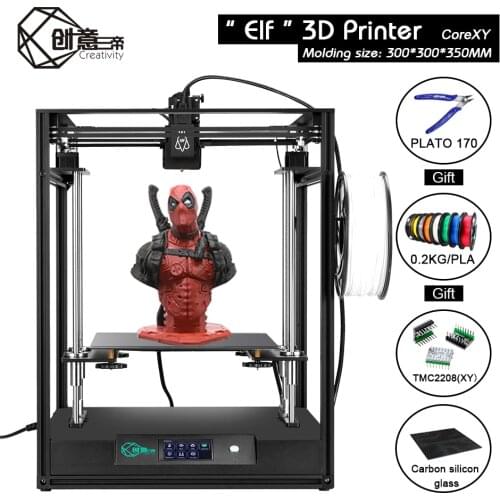 Creativity 3d printer Full Metal Extreme High Accuracy Safe Power Supply ELF Corexy Support BLTOUCH Auto-Leveling