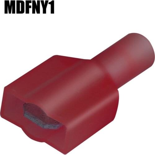 NEW 50Pcs MDFNY or FDFNY NYLON brass Male Female male Insulated Spade joint Connector Crimp Terminal Straight