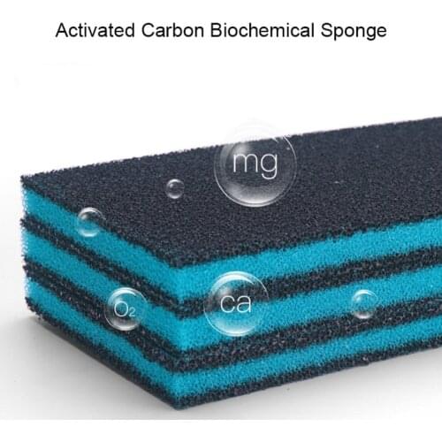 Aquarium Activated Carbon Filtration Foam Fish Tank Biochemical Filter Sponge Pad Skimmer Sponges Supply Tank 30cmx25cmx2cm Hot