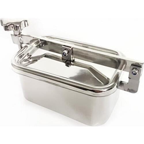 SS316 Rectangular Manhole Cover,stainless Steel Tank Manway 250X150Mm