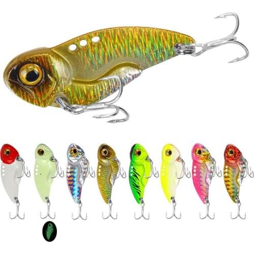 Fishing Tackle Bait Case 7g 10g 15g VIB Bass Trout Fishing Lures Swimbait Type Artificial Bait