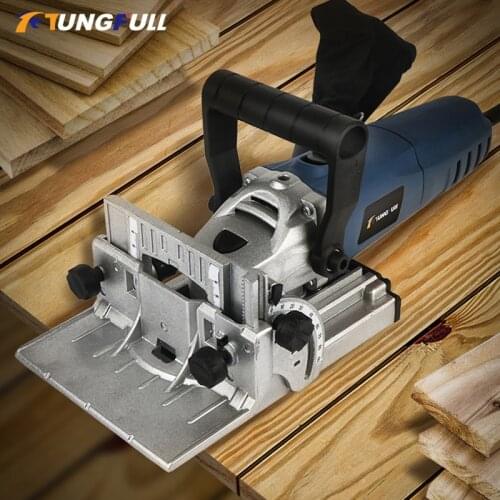 900W Tenoning Machine Biscuit Machine Electric Tool Woodworking Slot Puzzle Machine Groover Copper Motor Biscuit Jointer
