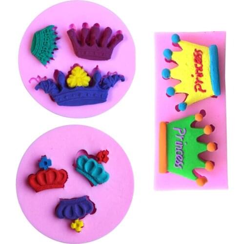 Silicone Mold 3D Crown Cake Bakeware Decorating Tools Chocolate Jelly Candy Pastry Bar Soap Mould