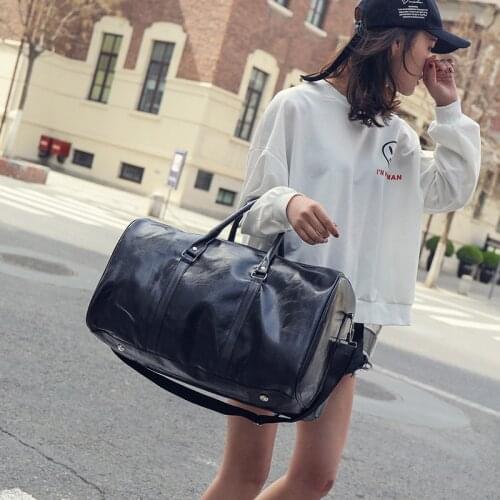 Large Capacity Luggage Bag Men Leather Travel Bag Waterproof suitcase Overnight Women weekend bag hand Duffle Bag sac voyage