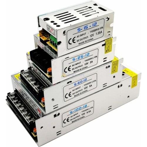 DC12V Lighting Transformers LED Driver Power Adapter 5A 10A 20A 30A for LED Strip Light Switch Power Supply 60W 120W 240W 360W