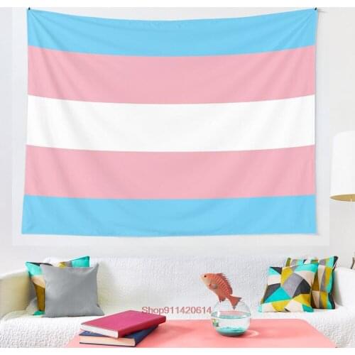 Transgender Pride Flag tapestry Mandala Tapestry Wall Hanging Bohemian Gypsy Psychedelic Tapiz Witchcraft Tapestry