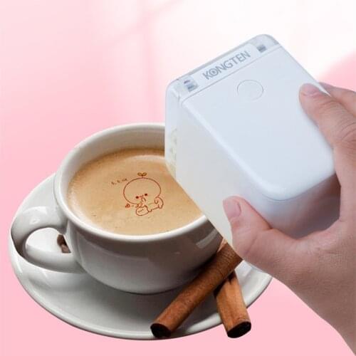 In STOCK Coffee Print Portable Inkjet Printer Handheld Edible Food Printer in Bread Cake Coffee Mold Latte Baking Mold #R50
