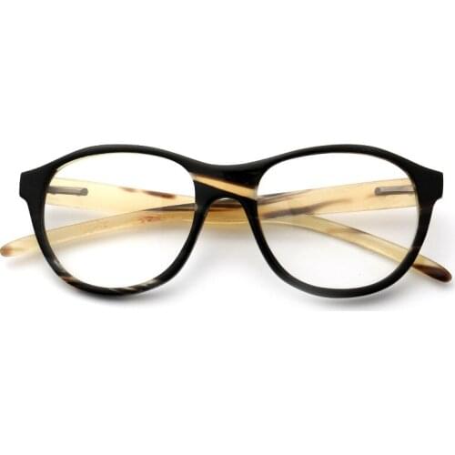 Horn Retro High-End Optical Frame Can Be Equipped with Myopic Anti Blue-Ray Glasses Handmade Custom