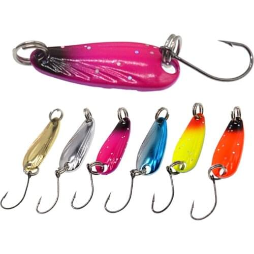 X-Fin 2.8cm 2.5g Fishing Tackle Spoon Spin jig Spinner Lure Hook for Fishing Lure Artificial Bait Freshwater Spoon Wobble