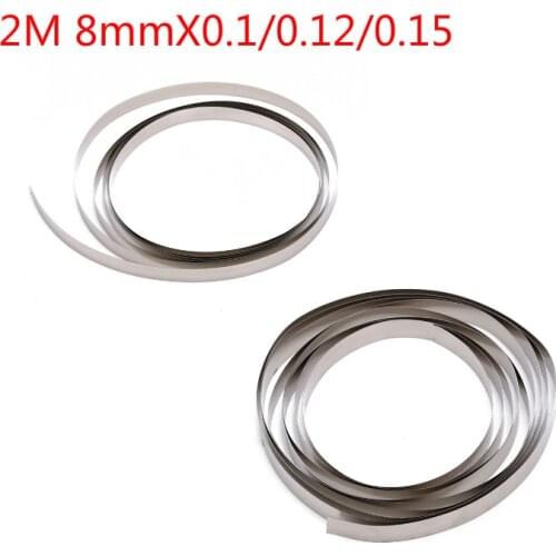 1/3pcs 2M 8mmX0.1/0.12/0.15 Nickel Plated Steel Strip Tape For Li 18650 Battery Spot Welding Compatible For Spot Welder Machine