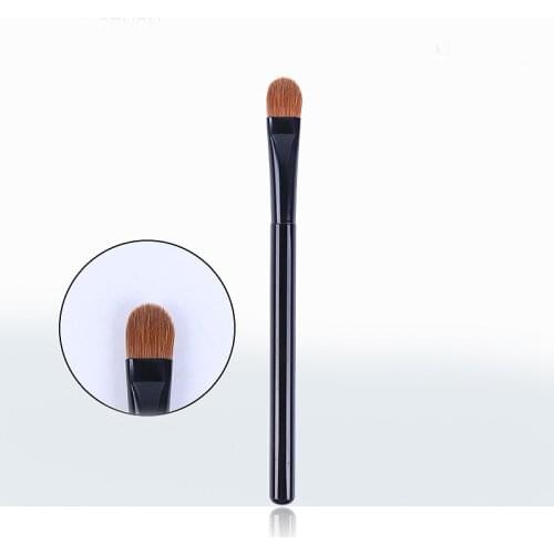 1Pcs Professional Eye Makeup Brush Large Concealer Brush Eye Shadow Black Wooden Handle Basic Makeup Tools