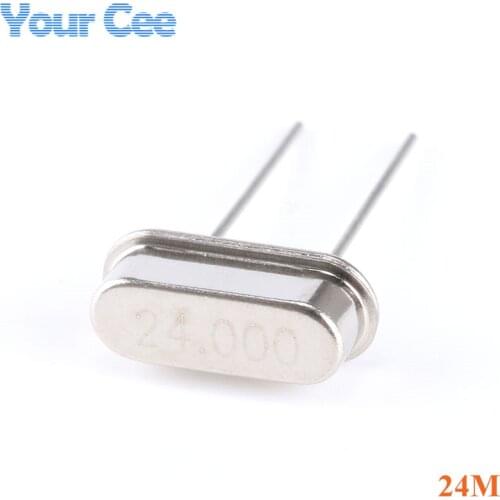 10pcs 24M Quartz Resonator Passive Crystal Oscillator HC-49S 24MHz 24 MHz