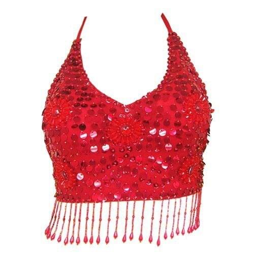 2018 Sexy Women Belly Dancing New Tassels Bra Belly Dance Suit Hit Colors Stage Show Clothing NMMT9001