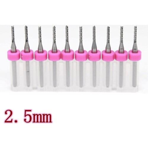 2.5mm Tungsten Carbide PCB Milling Cutter, CNC Router Bit, Carbide Head Cnc Rotary Disc Corn Milling PCB cutter 5PCS