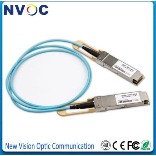 100G QSFP28 100G-AOC-10M 10M(30ft) OM3 AOC Active Optic Cable,QSFP28-100G-AOC-10M Compatible 100G QSFP28 Active Optical Cable