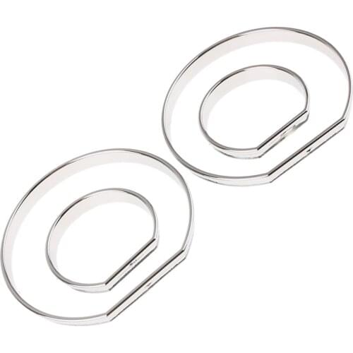 Auto Chorm Speedometer Gauge Dial Rings Bezel Trim For BMW E46 M3 2000-2006