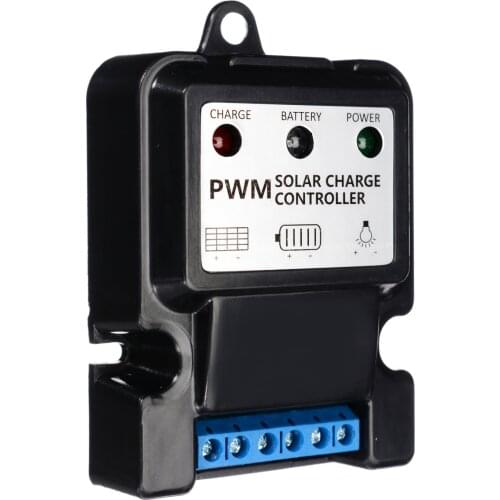 6V 12V 10A Auto Solar Panel Charge Controller PV Home Battery Charger PWM Regulator With LCD Dual USB