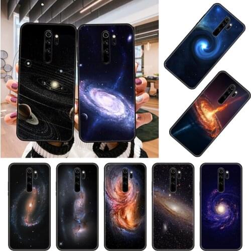 Phone Case For Xiaomi Redmi Note 8 8T 7 7A 9 9A 9S 8A 4 5 6 Pro Black Cover Back Silicone Prime 3D Infinity Imagined Milky Way