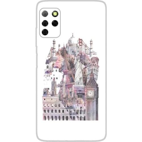 Compatible with ELEPHONE-E10 / E10-PRO silicone gel tpu case cover custom drawing design anti-shock TRAVEL 008 case