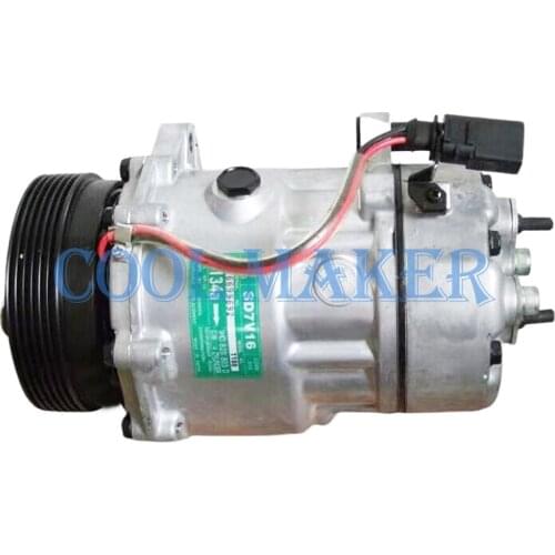 7V16 SD7V16 for VW Golf Bora New Beetle Polo Sharan Compressor TSP0155453 1111419 7H0820803B