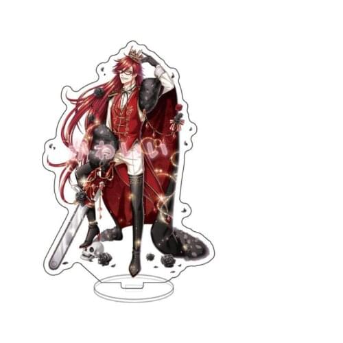 Anime Kuroshitsuji Black Ciel Sebastian Butler Acrylic Stand Figure Desktop Decoration Collection Model Toy Cosplay Doll