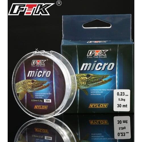 30m Monofilament Fishing Line Nylon Sinking 0.3-2.5# Japanese Nylon Thread Pike Winter Fishing Line For Fishing Tippet