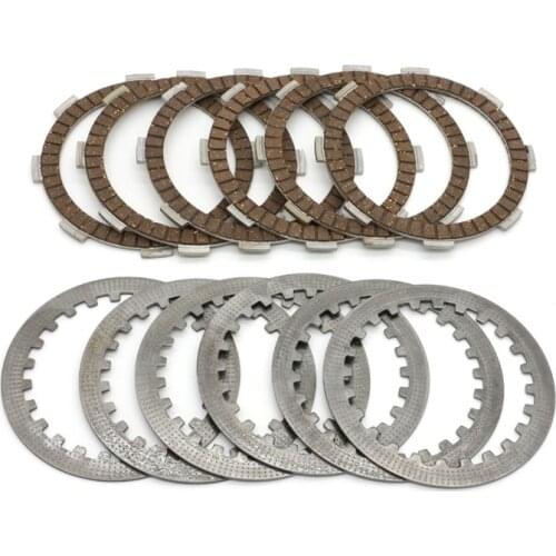 For Honda Clutch Plate Fiber Disc & Steel Plate Set Kit Disk CB250 Night Hawk CMX250 REBEL 250 1997-2005 clutch friction pills