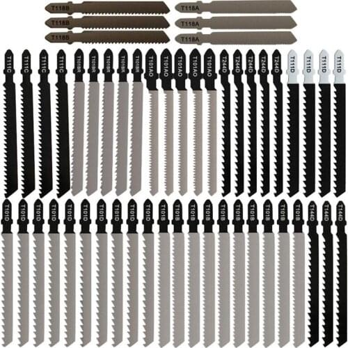 52-Piece T-Handle Puzzle Blade Set 10 Puzzle Combinations Suitable for Wood Plastic and Metal Cutting