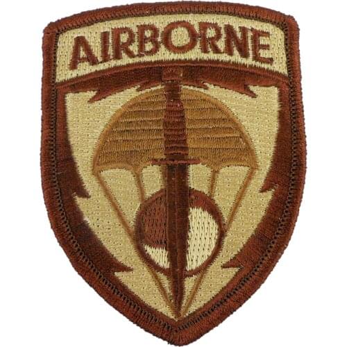 US Air Force Airborne Paratrooper Patch Sand Color Iron-on -1395 Badge Jacket Military Patch Insignia