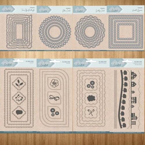 Multiple Circle Lace House Tree Metal Cutting Dies Shape Scrapbook Craft Die Cut Stencil Card Make Mould Sheet Decoration Design