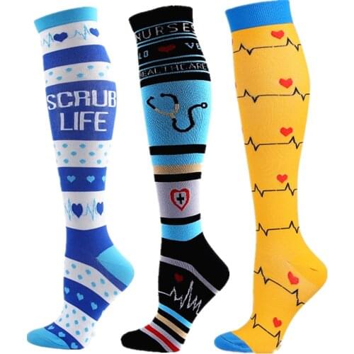 Compression Socks Men Women Knee High Stockings 20-30 MmHg Medical Edema Diabetes Varicose Veins Medical Calf Compression Socks