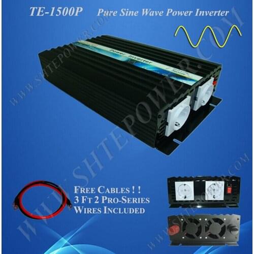 Single phase 110v 120v 220v 230v 240v output off grid 1500w 12v power inverter pure sine dc ac