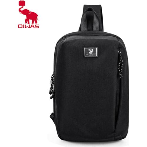 Oiwas Fashion Waterproof Male Sling Messenger Bag Casual Mens Crossbody Single shoulder Bags Fit 9.7" IPad For Teenage 2020 New