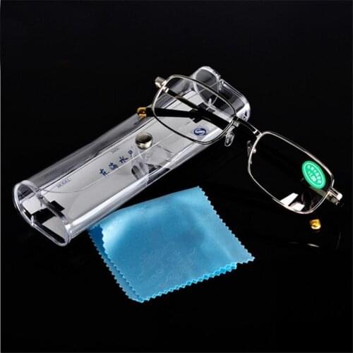 Crystal Glass Reading Glasses Women Men Metal Frame Optical Glass Hyperopia Presbyopia +1.0 +1.5 +2.0 +2.5 +3.0 +3.5 +4.0