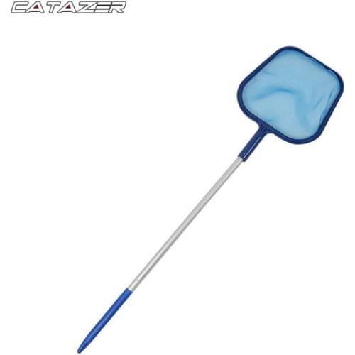Swimming Pool Cleaning Net Zwembad Professional Telescopic Skimmer Net Aquarium Rescue Pool Cleaning Mesh Tools Accessories