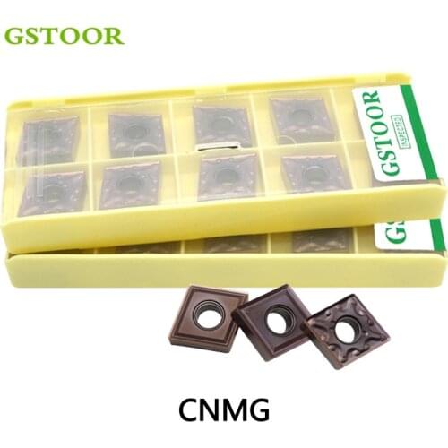 10PCS CNMG120404 CNMG 120408 MA MQ MS HA HS Carbide Inserts Turning Tools Lathe Cutter Hard Alloy for Stainless Steel